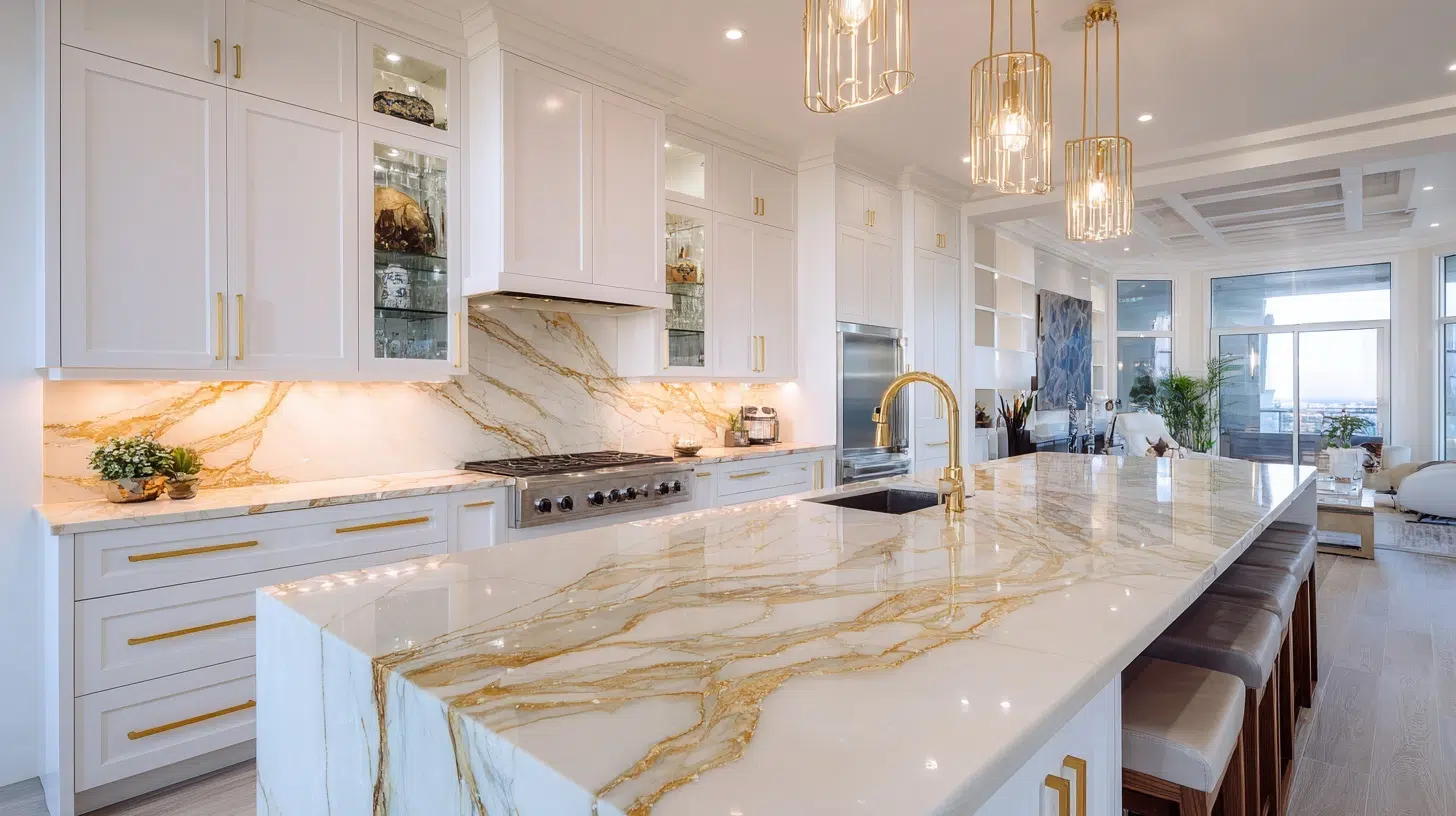 Premium stone countertop installation